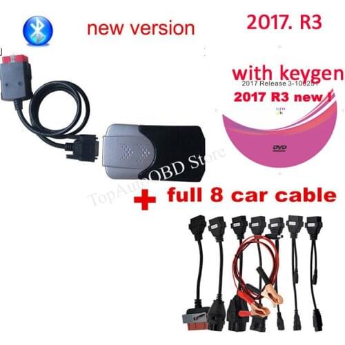 VD TCS 2021 New vci 2017.R3 keygen 2016.R0 for delphis vd bluetooth car truck tcs pro obd2 Scanner