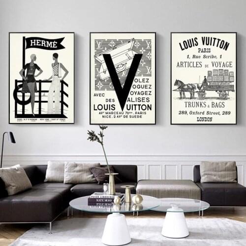 Vintage Fashion Pairs Prints Women Beach French Fashion Magazine Cover Wall Art Canvas Painting Posters Aesthetic Room Decor