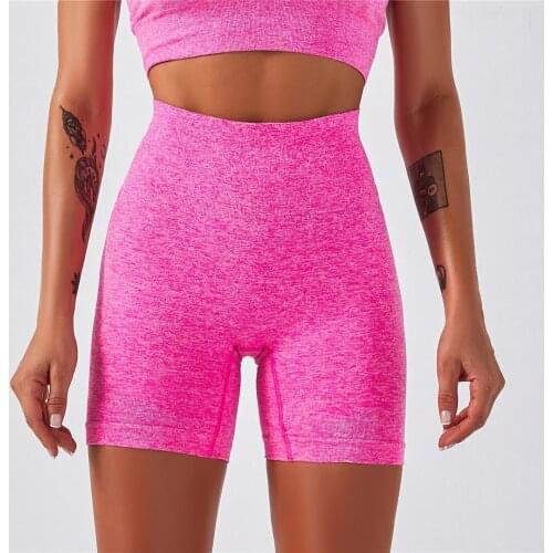 High Waist Women Seamless Gym Short Jogging Running Shorts Push Up Gym Athletic Sports Shorts Yoga Clothing Tights