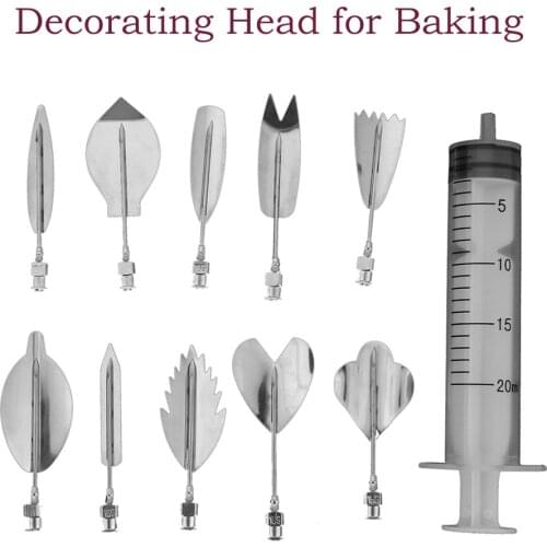 11pcs Jelly Art Needles Tools Decoration Cake 3D Gelatin Jelly Flower Mold Pudding Cake Decor Art Needles Tool