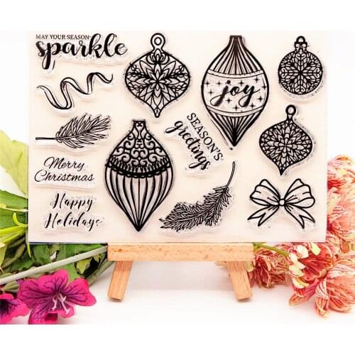 15x11cm Easter ball Transparent Seal Clear Stamps Silicone Seal TPR Roller Stamps DIY Scrapbook Album / Card Cutting Dies