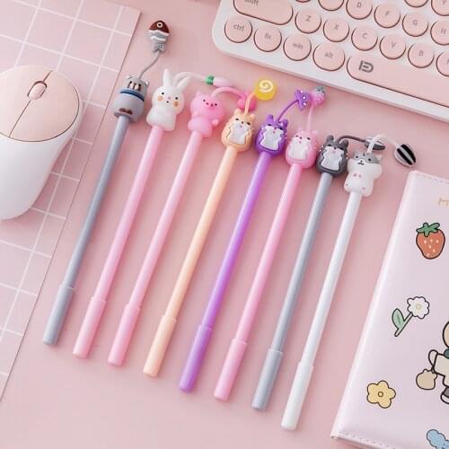 16 PCs Creative Cartoon Cute Animal Neutral Pen School Office Stationery Student Signature Gel Pen Stationery Gifts