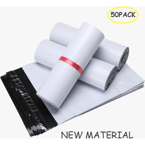 50PCS Courier Bags padded New Material Express Mail Shipping Self Adhesive Seal Packaging Pouch Plastic poly Storage waterproof