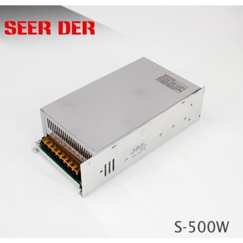 500W single output ac dc switching model 12V 40 Amp power supply 500 Watts 12 Volt 40A led strip light driver S-500-12