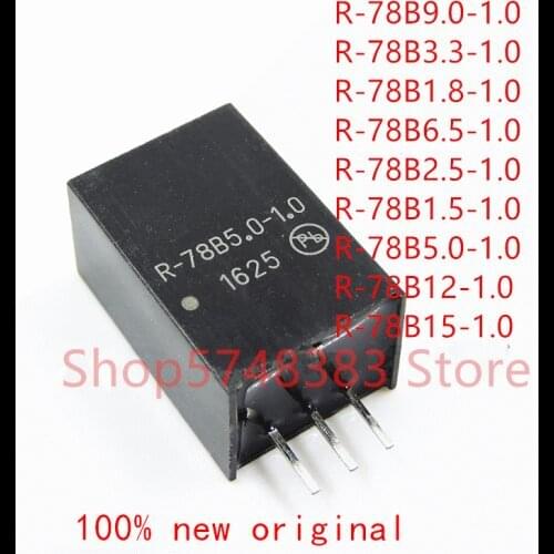 5PCS R-78B9.0-1.0 R-78B3.3-1.0 R-78B1.8-1.0 R-78B6.5-1.0 R-78B2.5-1.0 R-78B1.5-1.0 R-78B5.0-1.0 R-78B12-1.0 R-78B15-1.0 SIP-3