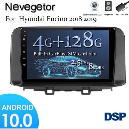 Autoradio for Hyundai-e Encino Kona 2018 2019 Car Radio Android 10 10 Inch Multimedia Stereo Player Touch Screen Gps Navigation