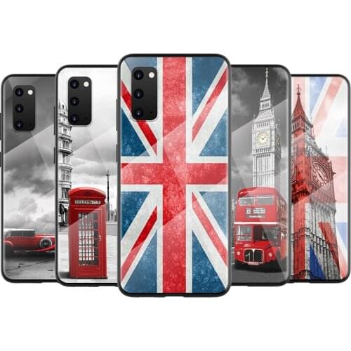 Tempered Glass Cover United Kingdom London For Samsung Galaxy A91 A81 A72 A71 A52 A51 A41 A31 A21 S EU A11 A01 Phone Case