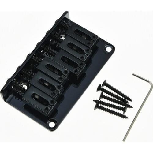 Black Electric Guitar Hardtail Bridge Top Load Or String Thru