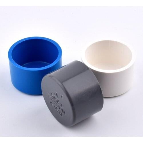 1-5pcs 20/25/32/40/50/63/75/90/110mm PVC End Cap For Garden Irrigation Pipe Aquarium Fittings