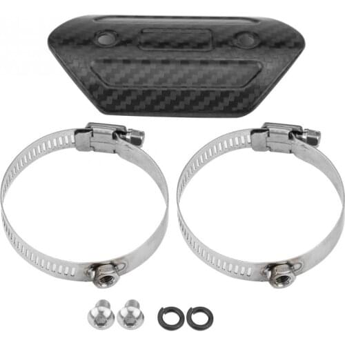 Motorcycle Exhaust Middle Pipe Heat Shield Link Tube Protector Cover Heel GuardHeat Shield Cover Stainless Steel Anti-Scalding