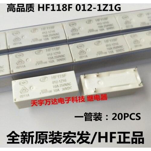 HF118F 012-1Z1G 12VDC 10A 5PIN 12V JQX-118F