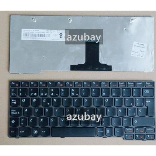 Spanish Keyboard For Lenovo Ideapad U160 U165 S205 S205S 25010684 25010632, Black