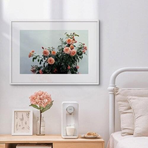 Ins Canvas Painting Nordic Decor Elegant Peony rose Flower Poster And Print Wall Art Picture For Living Room Home Decoration