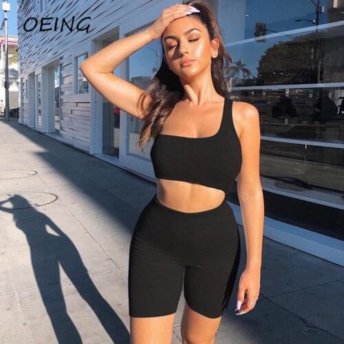 Summer Sport Lounge Wear One Pieces Hollow Out Jumpsuits Workout Clothes Tights Tracksuit Women