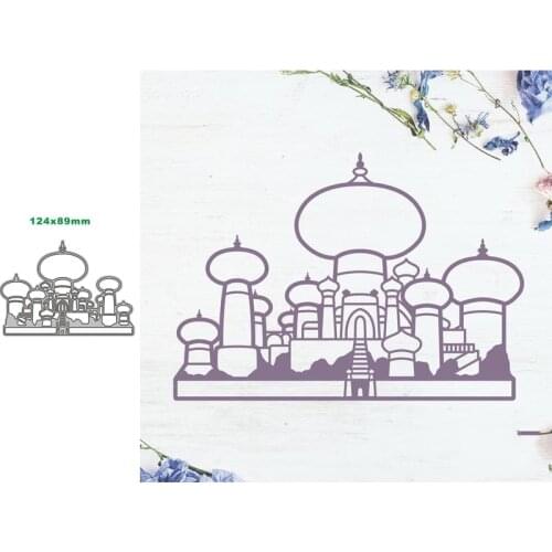 Metal Cutting Dies Beautiful Castle for DIY Scrapbooking Album Paper Cards Decorative Crafts Embossing Die Cuts