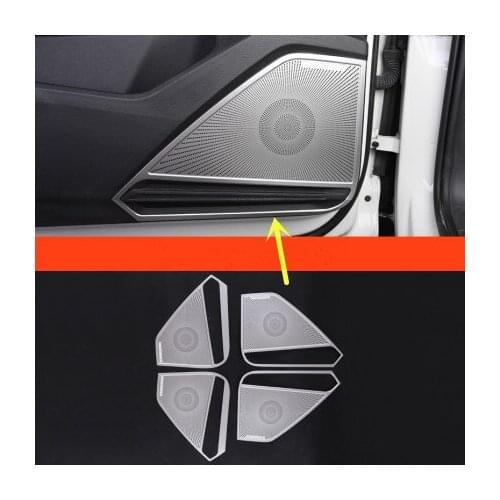 For Volkswagen Tiguan L 2017-2020 stainless steel car door horn trim cover anti-scratch protection car accessories