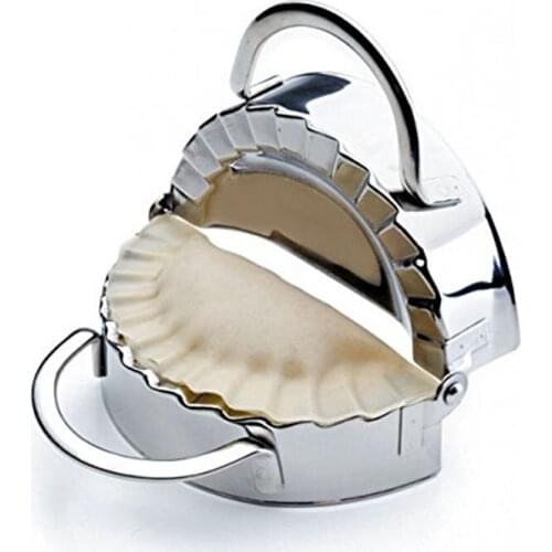 New Pastry Tools Stainless Steel Dumpling Maker Machine Wrapper Dough Cutter Pie Ravioli Dumpling Mould Kitchen Accessories