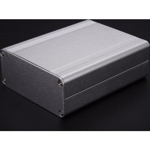 New Electronic Project Case Silver Aluminum Instrument Box Split Body Extruded Aluminum Box Enclosure For Power Supply Units