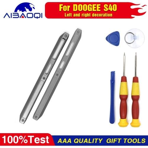 New Housing A Frontal shell Middle Side Plastic Frame Housings Case Middle+Power Volume SOS Button Repair Parts For Doogee S40