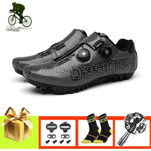 Cycling Shoes Men Sapatilha Ciclismo Mtb Women Breathable Self-locking Athletic Superstar Outdoor Racing Mountain Bicycle Shoes