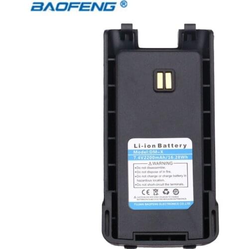 Original Baofeng DM-X 2200mAh Spare Battery for Baofeng Digital Portable Walkie Talkie DM-X Two Way Radio Battery
