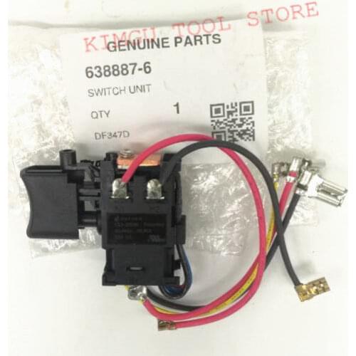 Genuine Switch For Makita 638887-6 HP457D DF457DWE DF457D HP347D DF347D HP457 DF347DWE