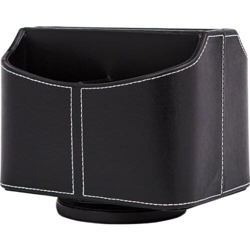 Simple Modern PU Leather Rotated Desktop Storage Box