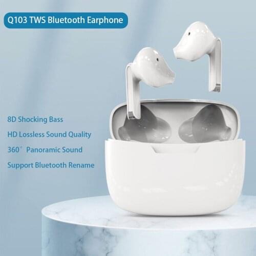 Q103 TWS Bluetooth 5.1 Earphone Charging Box Wireless Headphone HIFI Sound Sports Waterproof Earbuds Headsets With Microphone