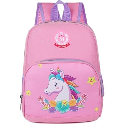 Preppy Cartoon Unicorn Backpack For Girls&Boy Dinosaur Kindergarten Schoolbag Small Children Travel Bag Student School Backpacks