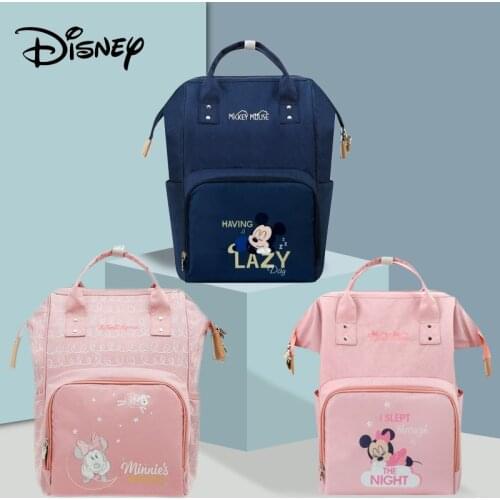 Disney Diaper Bags Waterproof Mummy Bag Large Capacity Baby Storage Bag Maternal Baby Care Bag Mother Diaper Bags Travel Bag