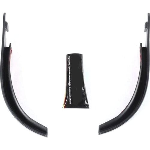 Hardtop Rain Diverters ABS Drip Rail Extension Rain Gutter Exterior Accessories for Jeep Wrangler JK JKU 2007-2017 2PCS