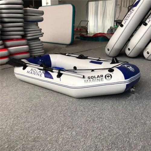 Solar Marine 1 Person 175 CM PVC Inflatable Fishing Boats Wooden Floor Portable Wear-resistant Rowing Yakay