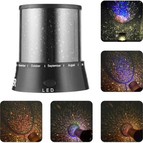 1Pc Amazing Flashing Colorful Sky Star Master Night Light Lovely Sky Starry Star Projector Novelty Gifts Drop Shipping