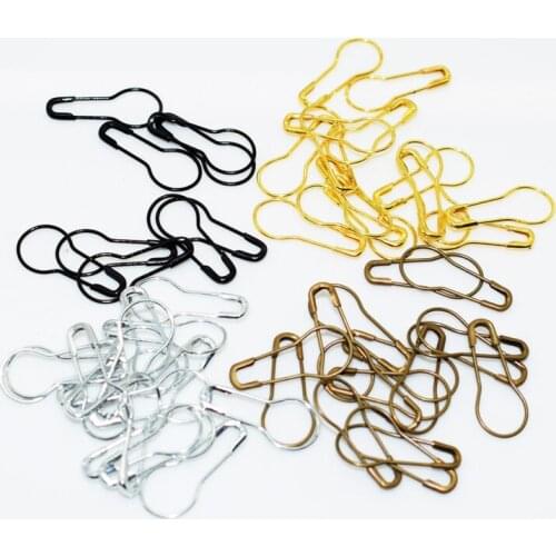 100 Pieces/Lot Copper Knitting Locking Markers Safety Pins Needle Multi Color DIY Handmade Craft Supplies