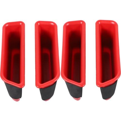 2Pcs Inner Side Armrest Door Handle Storage Box Cover for Ford Mustang 2015+ Accessories
