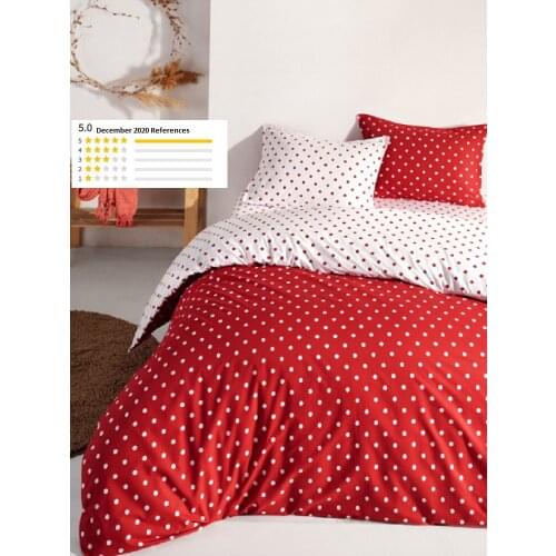 4 PIECES BEDDING SET - 100% COTTON 200X240 CM - ULTRA SOFT - LUXURY DUVET COVER 2XPILLOW COVER SHEET