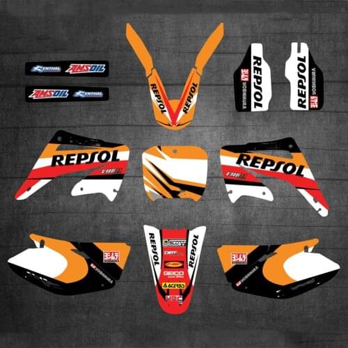 Free Custom Graphics Decals Stickers For Honda CR125 CR250 2002 2003 2004 2005 2006 2007 2008 2009 2010 2011 2012 CR 125 CR 250