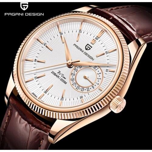 2021 Noe Quality PAGANI Design Mens Automatic Quartz Wristwatch Luxury Sapphire 200m Waterproof Military Watches Reloj Hombre