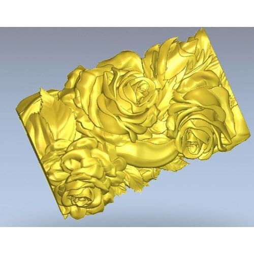 Flower_5 3d model relief for cnc in STL file format