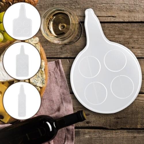 Shot Glass Mold Wine Rack Tray Wine Glass Holder Epoxy Resin Molds Wine Butler Casting Molds for Wine Bot Cup Holder Craft Tool