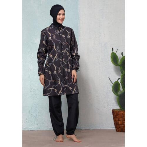 Jowl GAME H-2583-19 Güher Black Full Off Hijab swimwear