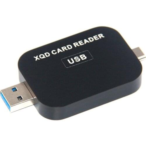 XQD Card Reader USB3.1 Type C & USB3.0 2in1 Card Reader High-speed SD Card Reader for SONY NIKON LUMIX Camera for Windows MAC OS