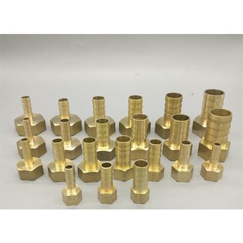 Brass Hose Fitting 4mm 6mm 8mm 10mm 19mm Barb Tail 1/8" 1/4" 1/2" 3/8" BSP Female Thread Copper Connector Joint Coupler Adapter