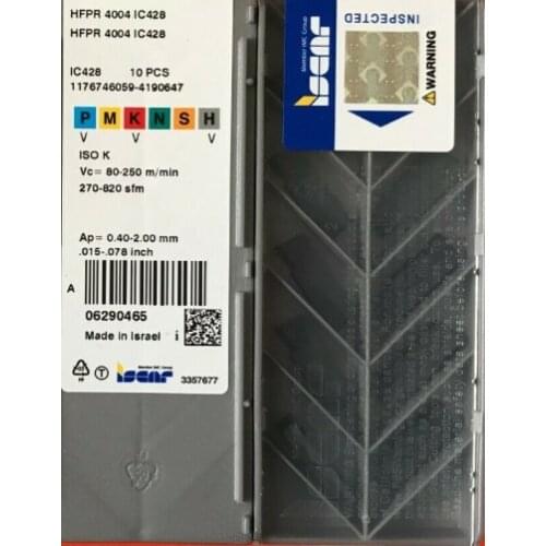 ORIGINAL 10PCS CARBIDE INSERT HFPR 4004 IC428
