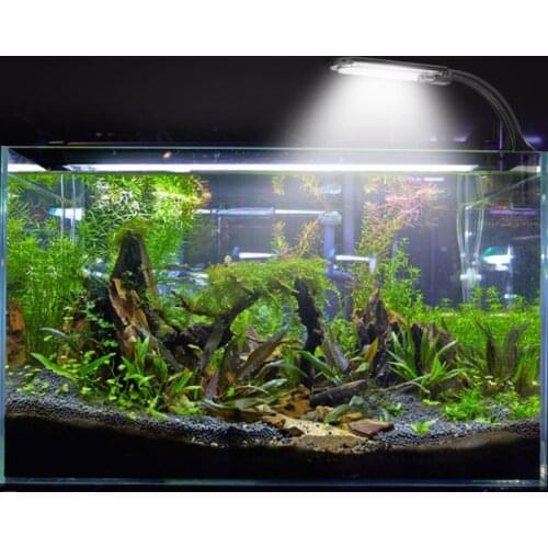 Simple LED Aquarium Lights Water Grass Plants Grow Light Fish Tank Clip-on Waterproof Lighting Lamp