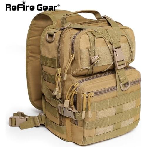 Мужские рюкзаки через плечо ReFire Gear China At AliExpress