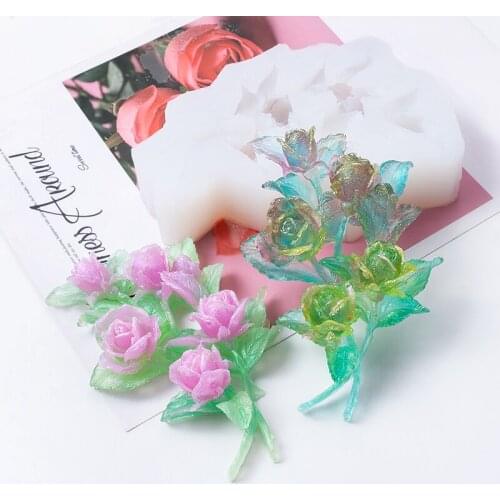 DIY Flower Big Flower Shape Silicone Fondant Soap 3D Cake Mold Cupcake Jelly Chocolate Decoration Baking Tool Moulds