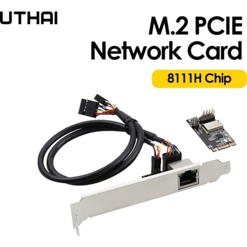 UTHAI TXA082 M.2 PCI-E Add On Card Gigabit Network Card 1000M Wired PCI-E Network Card Computer Component Expansion Card
