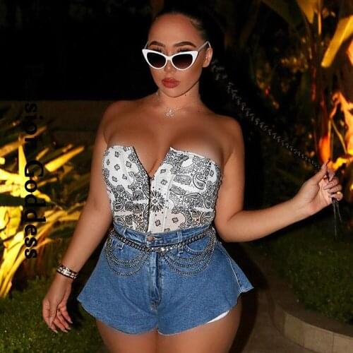 Vintage Sexy Women Printed Hook Button Corset Top Girdle Slim Waist Belt Underbust Corset Tube Tops Curve Shaper Corsets Bustier