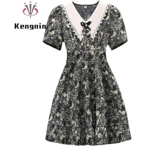 2020 Summer Women Jumpsuits Print Flowers All-Match V-neck Playsuits Flare Sleeve Bow Ladies Bodysuits Plus Size XL- 5XL Clothes